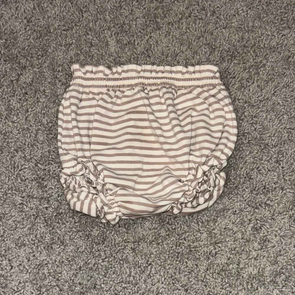 Quincy Mae Beige Striped Bloomers